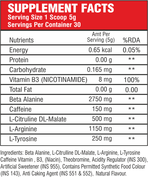 XTREME BATTLE HARD-TECH - PRE-WORKOUT